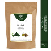 Natuur supergreens face pack - spirulina and hemp 100g